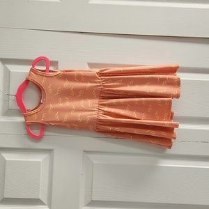 NWT Dot Dot Smile Pink with Yellow Glasses Tank Top Twirl Dress